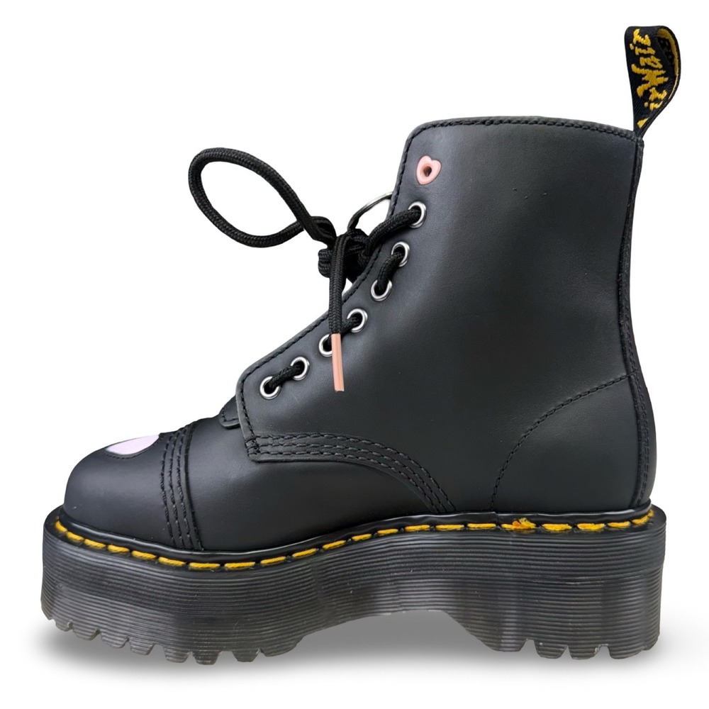 Dr Martens Sinclair Heart Platform Boots‎ Black Womens 6 Jadon Style - Picture 10 of 10